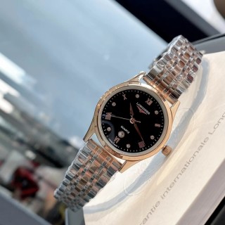 Longines Classic Quartz Steel Couple Watch - Silver view 9