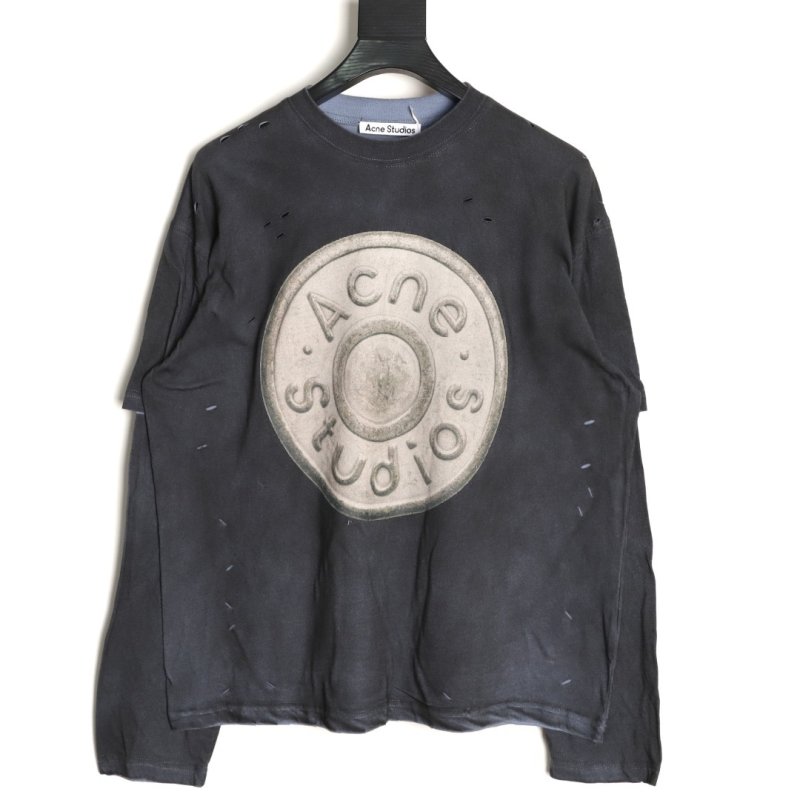 Black Oversized Graphic T-Shirt with Embossed Dial Print view