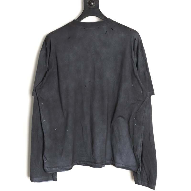 Black Oversized Graphic T-Shirt with Embossed Dial Print view