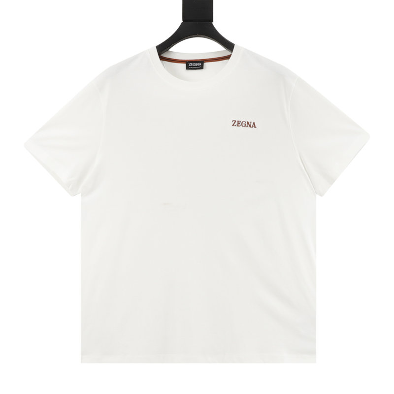 Zegna White Logo T-Shirt view