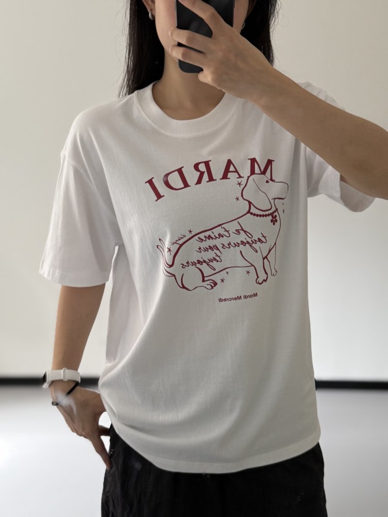 Daisy Flower Graphic White T-Shirt view