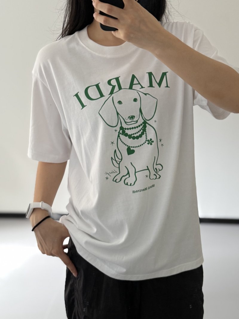 Daisy Flower Graphic White T-Shirt view
