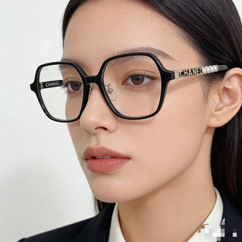 Chanel Black Square Optical Frame Glasses view