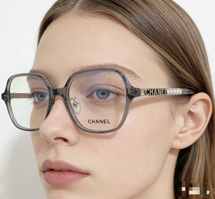 Chanel Black Square Optical Frame Glasses view