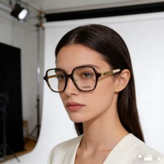 Chanel Black Square Optical Frame Glasses view 6
