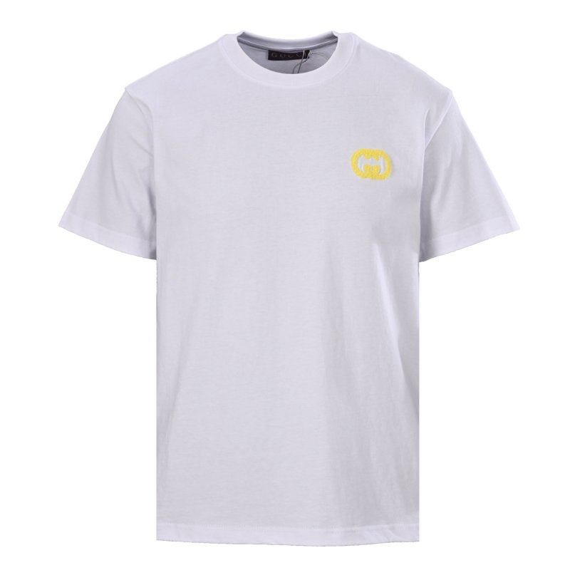 Gucci Yellow Interlocking G White T-Shirt view