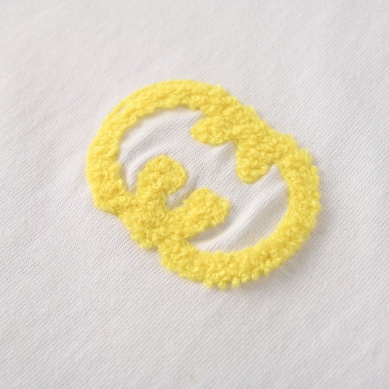 Gucci Yellow Interlocking G White T-Shirt view