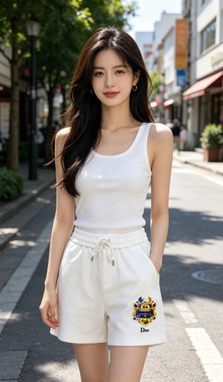 Dior Crest Logo White Athletic Shorts view 3