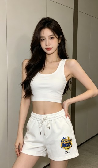 Dior Crest Logo White Athletic Shorts view 5