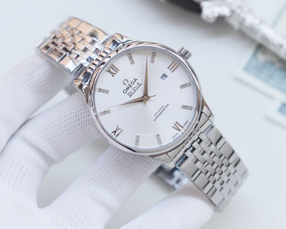 Omega De Ville 41mm White Dial Automatic Steel Watch