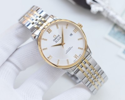 Omega De Ville 41mm White Dial Automatic Steel Watch view 3