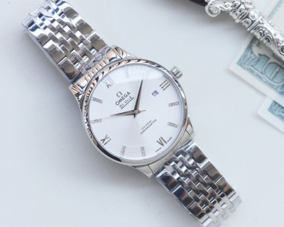 Omega De Ville 41mm White Dial Automatic Steel Watch view 5