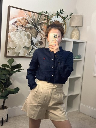Polo Ralph Lauren Black Oxford Button-Down Shirt view 9