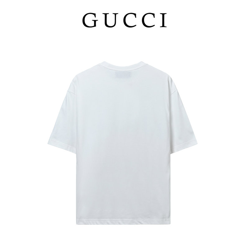 Gucci Web Stripe Logo T-Shirt White view