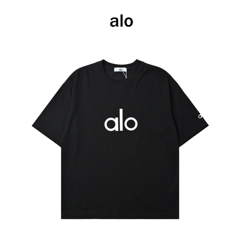 Alo Black Logo T-Shirt view