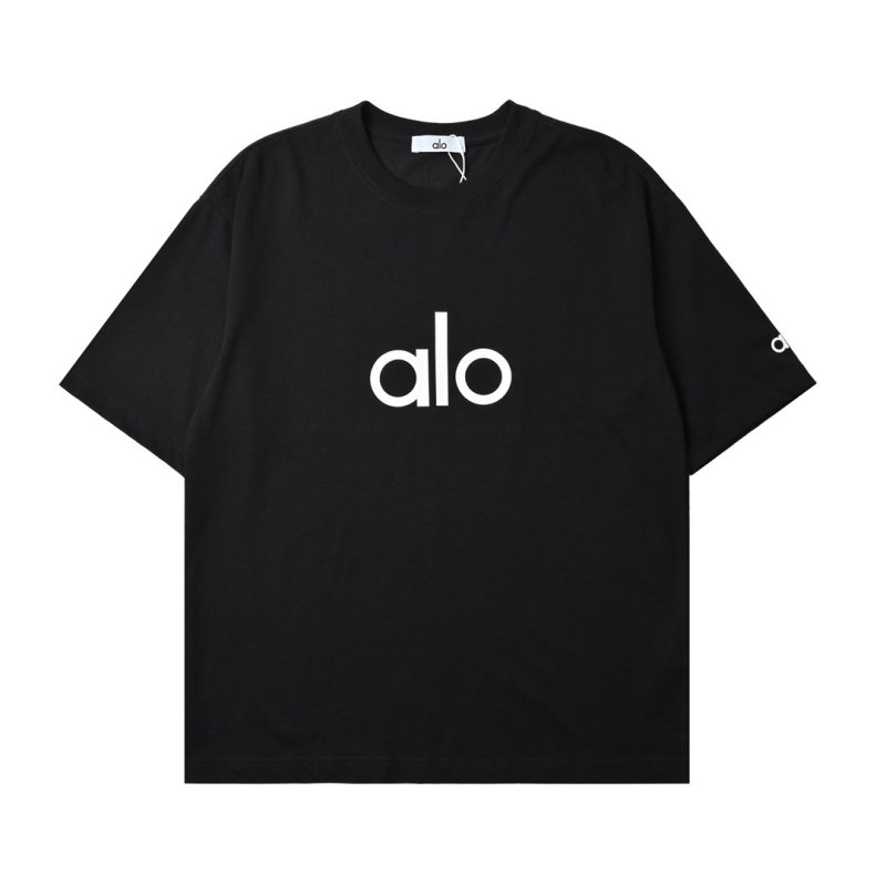 Alo Black Logo T-Shirt view