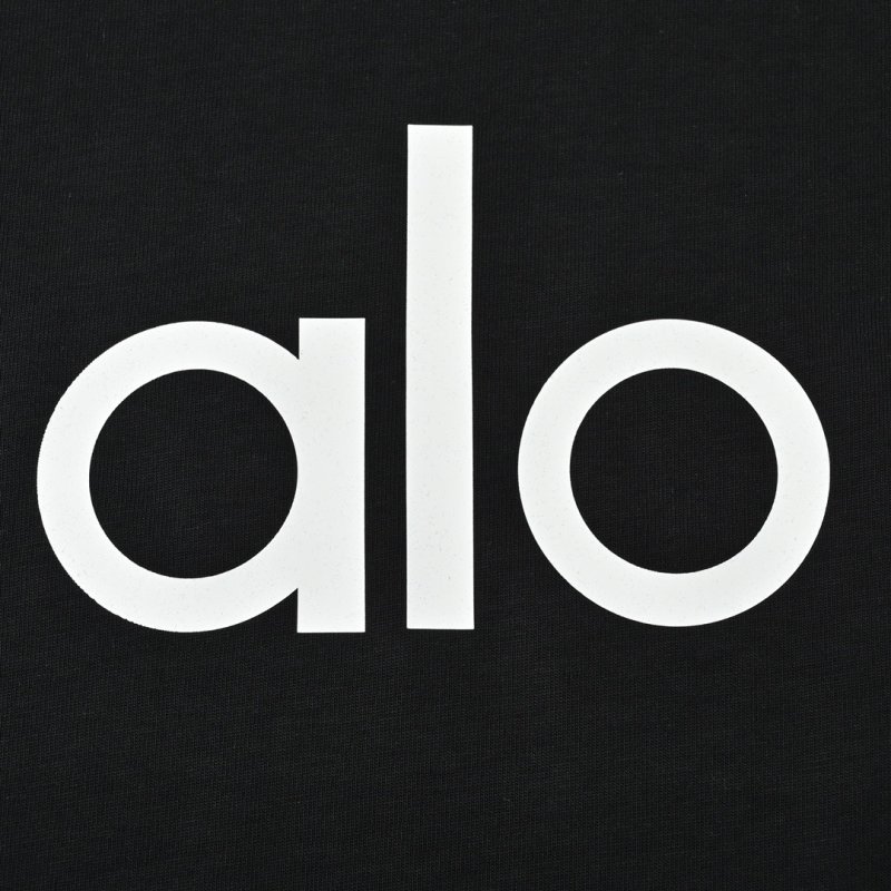 Alo Black Logo T-Shirt view