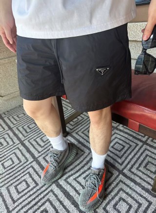 Prada Black Nylon Shorts view 3