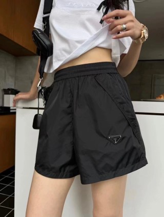 Prada Black Nylon Shorts view 6
