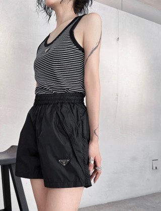 Prada Black Nylon Shorts view 8