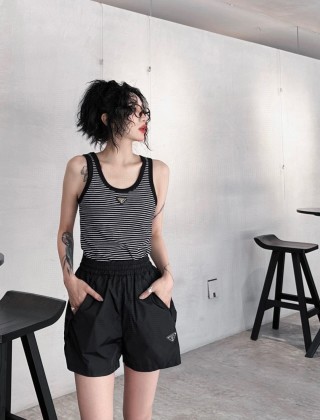 Prada Black Nylon Shorts view 9