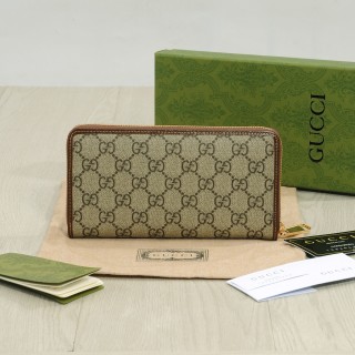 Gucci 1955 Horsebit Zip Wallet Beige & Brown view 2