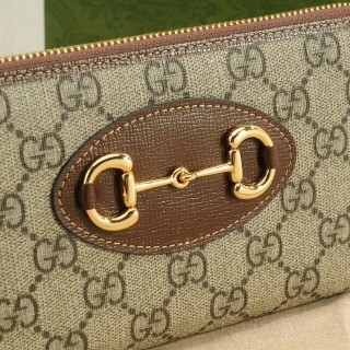 Gucci 1955 Horsebit Zip Wallet Beige & Brown view 5