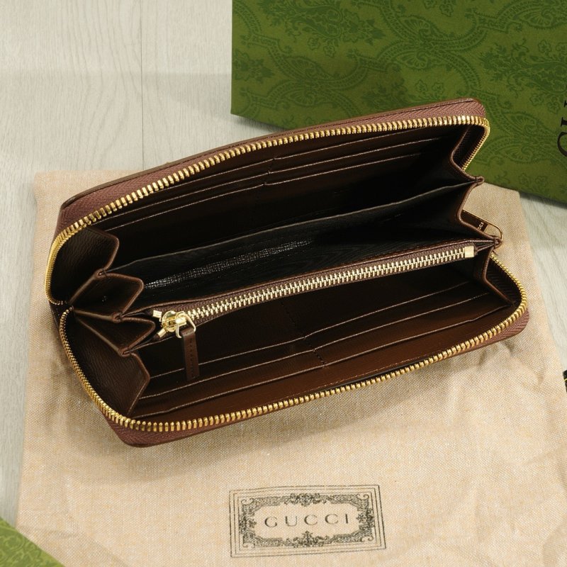 Gucci 1955 Horsebit Zip Wallet Beige & Brown view