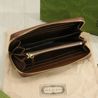 Gucci 1955 Horsebit Zip Wallet Beige & Brown view 8
