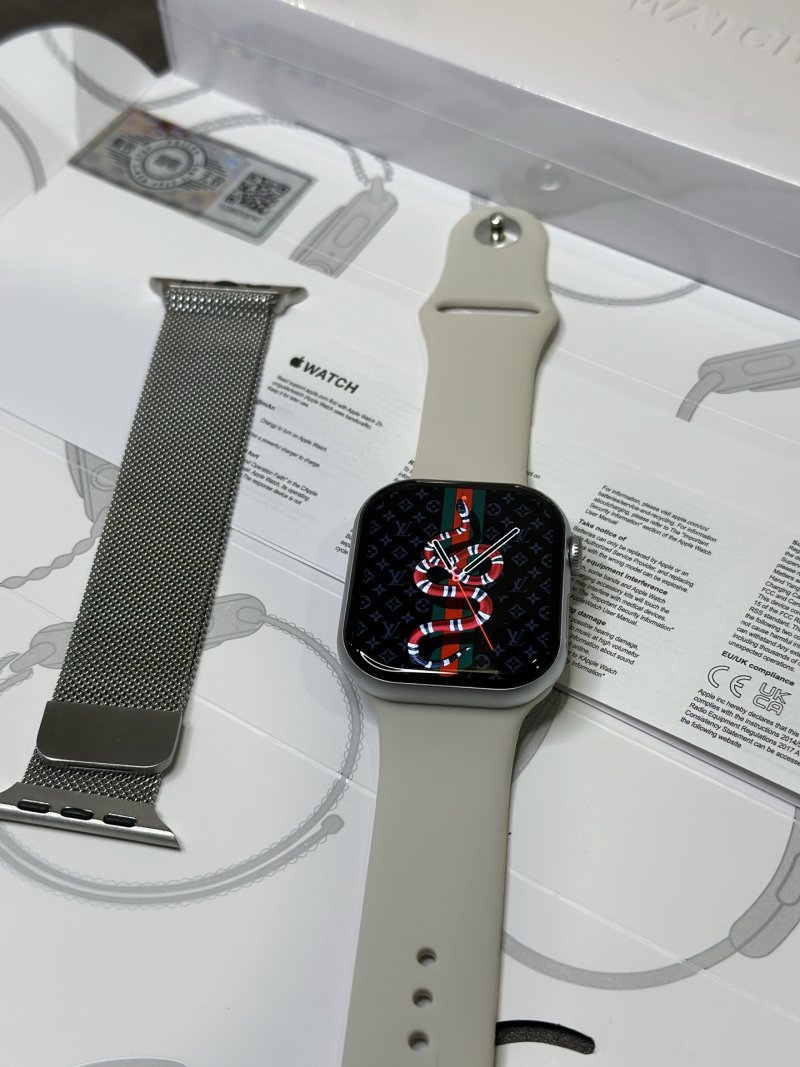 Apple Watch Series 10 46mm Titanium Silver Smart Watch UA view