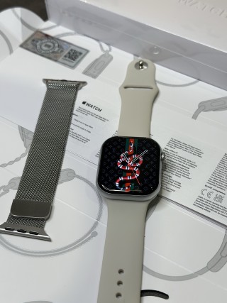 Apple Watch Series 10 46mm Titanium Silver Smart Watch UA view 7