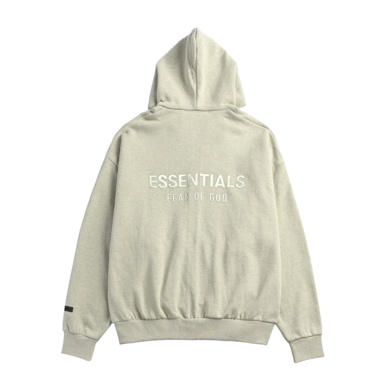 Essentials Fear of God Oatmeal Hoodie view