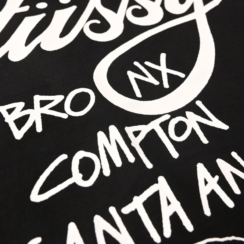 Stüssy Black Graphic Print Short Sleeve T-Shirt view