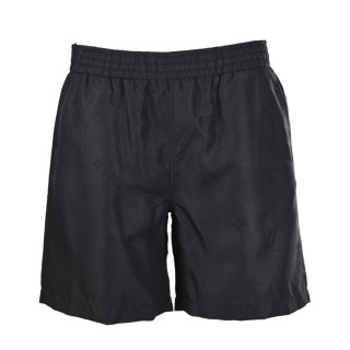 Louis Vuitton Monogram Nylon Beach Shorts Black