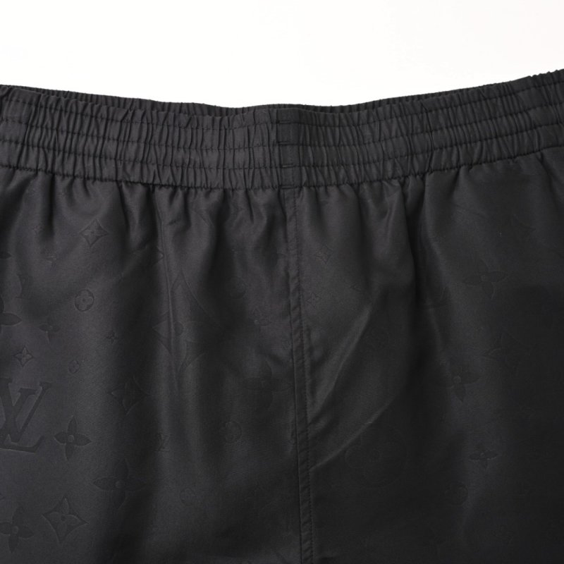Louis Vuitton Monogram Nylon Beach Shorts Black view