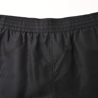 Louis Vuitton Monogram Nylon Beach Shorts Black view 4