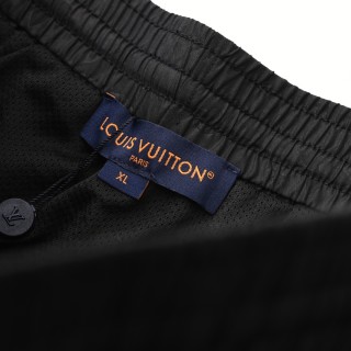 Louis Vuitton Monogram Nylon Beach Shorts Black view 5