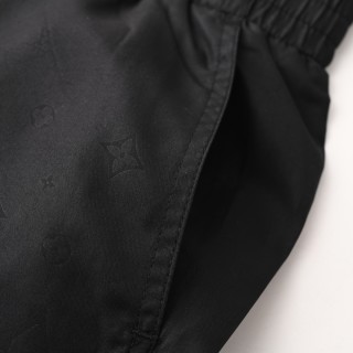 Louis Vuitton Monogram Nylon Beach Shorts Black view 6