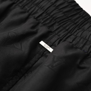 Louis Vuitton Monogram Nylon Beach Shorts Black view 8