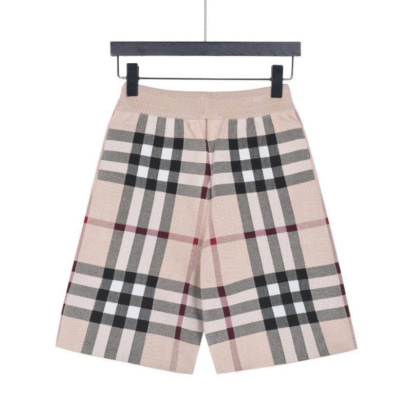 Burberry Check Khaki Shorts view