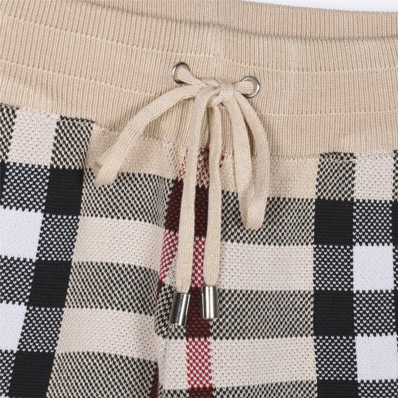 Burberry Check Khaki Shorts view