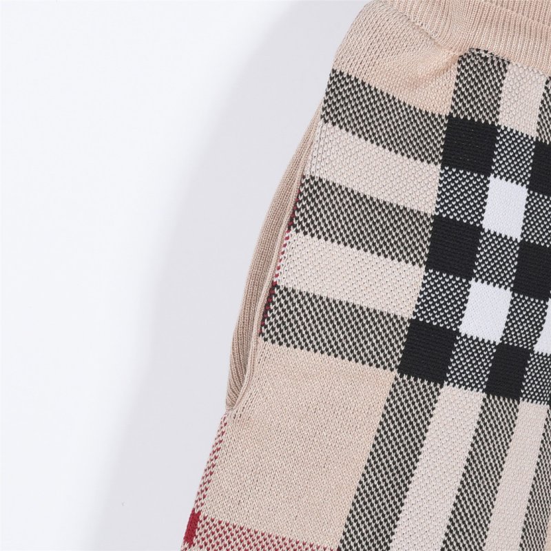 Burberry Check Khaki Shorts view