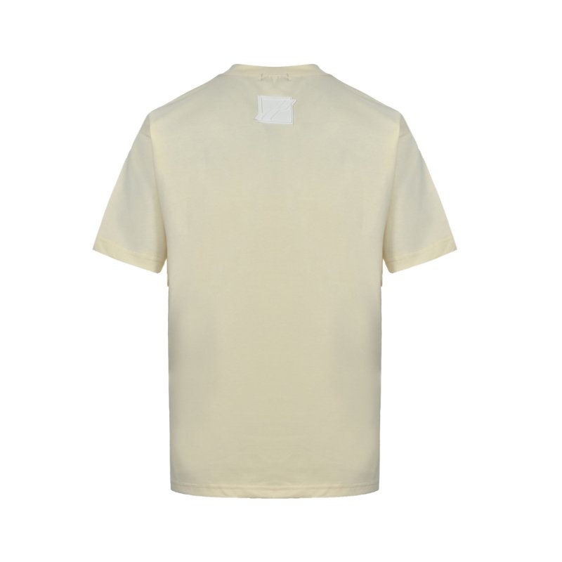 Wetidone Oversized Graphic T-Shirt Cream view