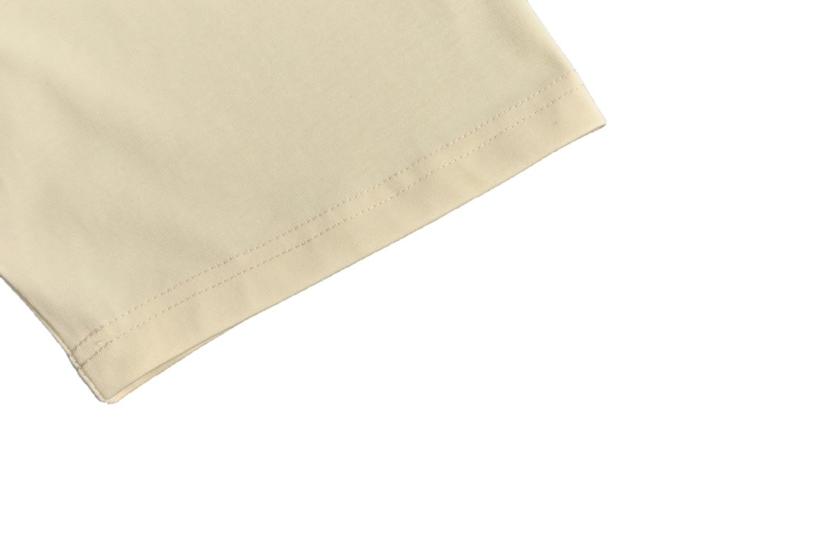 Wetidone Oversized Graphic T-Shirt Cream view