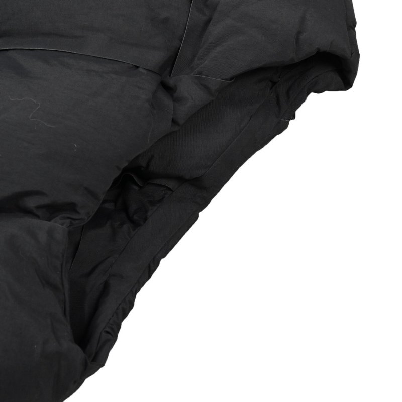 Black Puffy Sleeveless Down Vest Jacket view