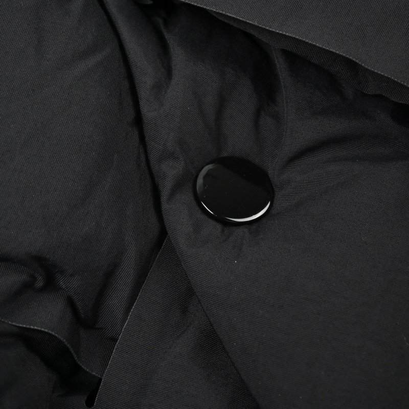 Black Puffy Sleeveless Down Vest Jacket view