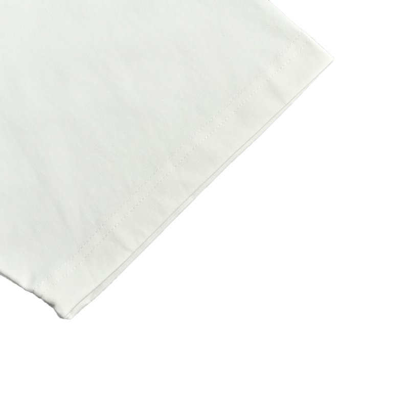 White Short Sleeve T-Shirt with Geometric Back Print view