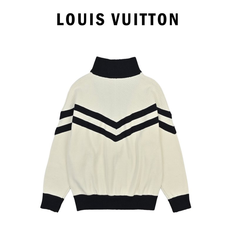 Louis Vuitton Monogram Stripe Zip Jacket Cream & Navy view