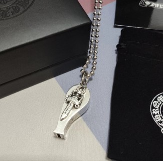 Chrome Hearts Silver Whistle Pendant Necklace view 5