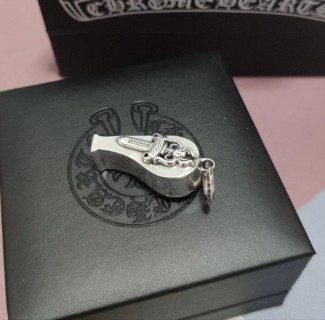 Chrome Hearts Silver Whistle Pendant Necklace view 6